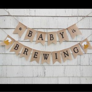 Baby shower bunting